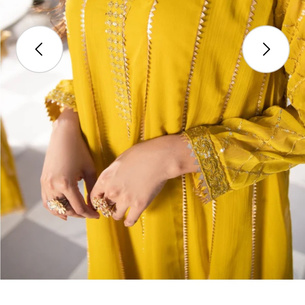 Elegant Yellow Wedding Dress